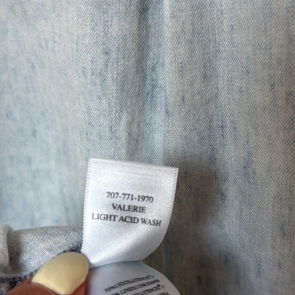 Rails Valerie Dress Light Vintage Denim Tencel Mini Dress Size Small - Picture 11 of 14